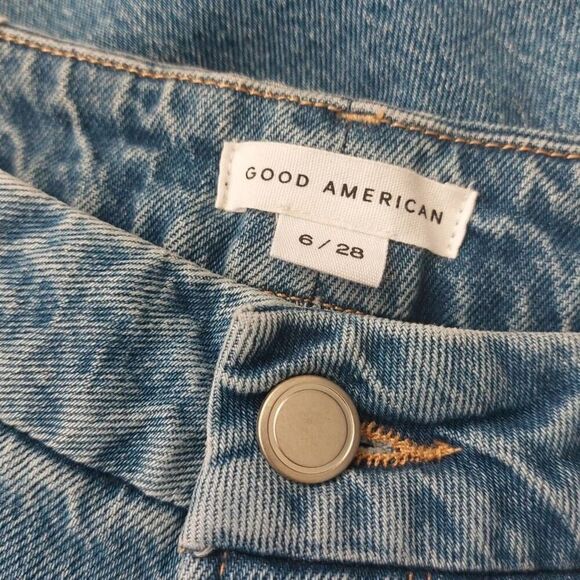 Good American Midrise Good Girlfriend Jeans - NWT size 6 /28 Inseam 25.5 - Picture 12 of 12